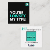 低鍵のマイタイプ スクエア名刺 (正面/裏面)