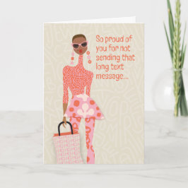 低鍵セラピー誇りを持った – 送信しない サンキューカード