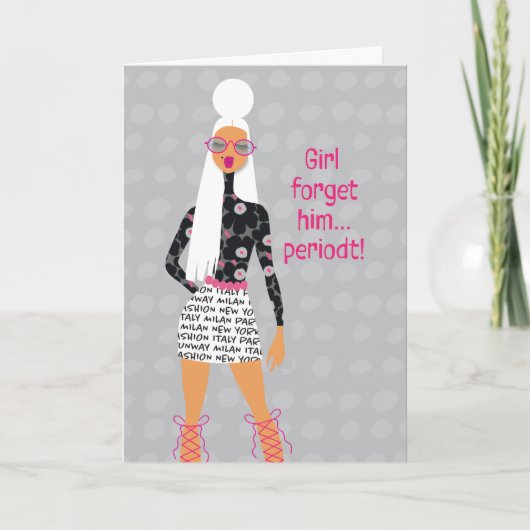 低鍵セラピー – 女の忘れ子彼、期間 サンキューカード (正面)