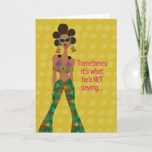 低鍵セラピー – 彼ではない場合もある サンキューカード (正面)