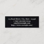 低鍵デコレータ名刺 スキニー名刺 (裏面)