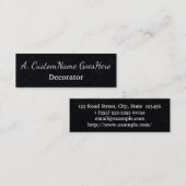 低鍵デコレータ名刺 スキニー名刺 (正面/裏面)