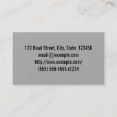 低鍵ビジネスアドバイザーの名刺 名刺 (裏面)