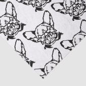 低鍵ロックスターフレンチブルフランスのドッグ 薄葉紙 (詳細)