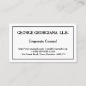 低鍵企業の弁護士名刺 名刺 (正面)