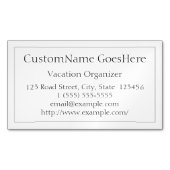 低鍵休暇オーガナイザー磁気ビジネスカード マグネット名刺 (正面)