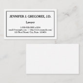 低鍵弁護士名刺 名刺 (正面/裏面)