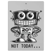 低電力ロボット – 今日は… クリップボード (裏面)