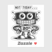 低電力ロボット – 今日は… シール (シート)