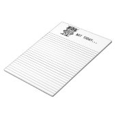 低電力ロボット – 今日は… ノートパッド (アングル)