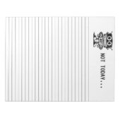 低電力ロボット – 今日は… ノートパッド (正面)