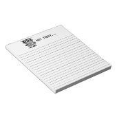 低電力ロボット – 今日は… ノートパッド (アングル)