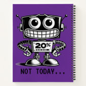 低電力ロボット – 今日は… ノートブック (裏面)