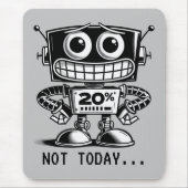 低電力ロボット – 今日は… マウスパッド (正面)