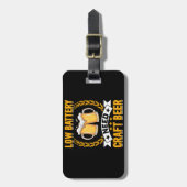 低電池はクラフトビールを必要とする ラゲッジタグ (正面縦)