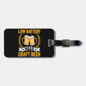 低電池はクラフトビールを必要とする ラゲッジタグ (裏面横)