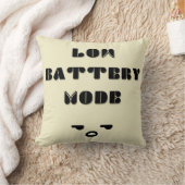 低電池モード疲おもしろいれた引用文デザイン クッション (ブランケット)