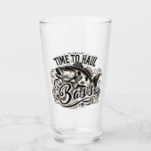 低音おもしろいの到達時間魚釣り タンブラーグラス (正面)