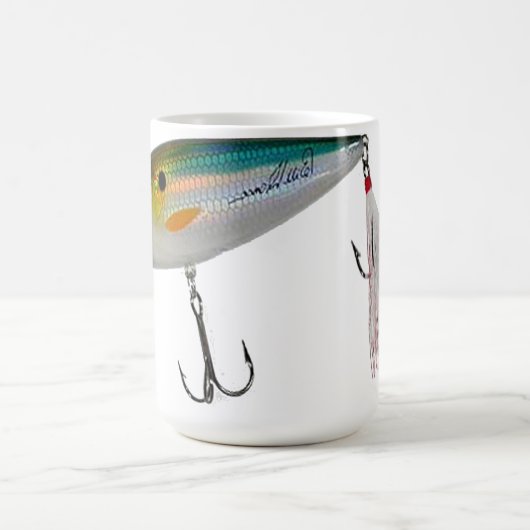 低音および他の魚のための最も最高のな釣餌 コーヒーマグカップ (中央)