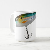 低音および他の魚のための最も最高のな釣餌 コーヒーマグカップ (正面左)