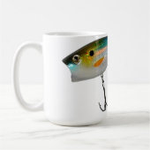 低音および他の魚のための最も最高のな釣餌 コーヒーマグカップ (左)