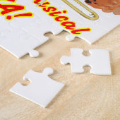 低音のトロンボーンのミュージカルのバズーカ ジグソーパズル (側面)