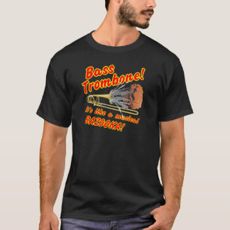 低音のトロンボーンのミュージカルのバズーカ Tシャツ