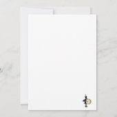 低音のドラマー行進の黒いabstract.png 招待状 (裏面)