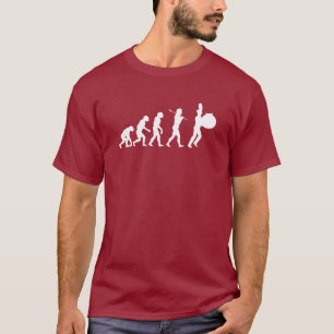 低音のドラマー(暗い色)の進化 Tシャツ