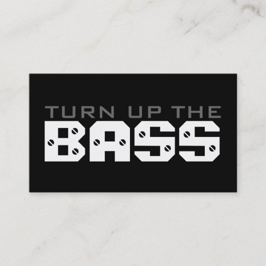 低音の上で回して下さい 名刺 (正面)