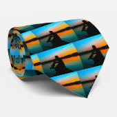 低音の日没 ネクタイ (ロール)