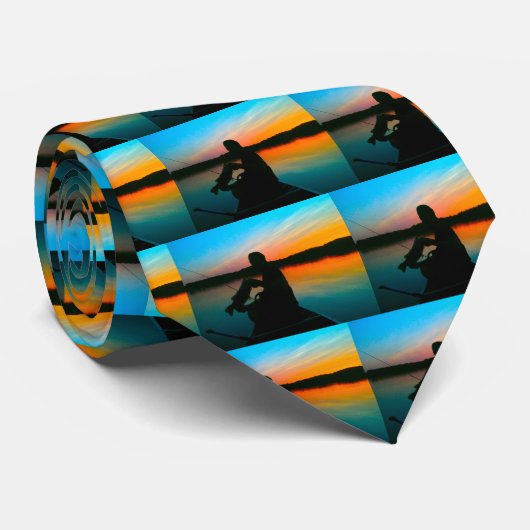低音の日没 ネクタイ (ロール)