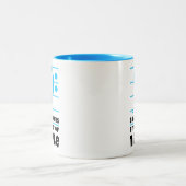 低音の歌手は高音域を避けます ツートーンマグカップ (中央)