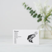 低音の漁師の名刺 名刺 (スタンド正面)