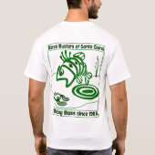 低音の破壊者の様式化されたロゴ Tシャツ (裏面)