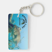 低音の長方形(両面の) Keychain キーホルダー (裏面)