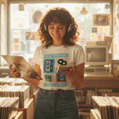 低音の音感じを聞く | 90sヴィンテージ音楽 tシャツ