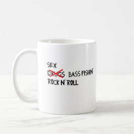 低音の魚釣りのマグ コーヒーマグカップ