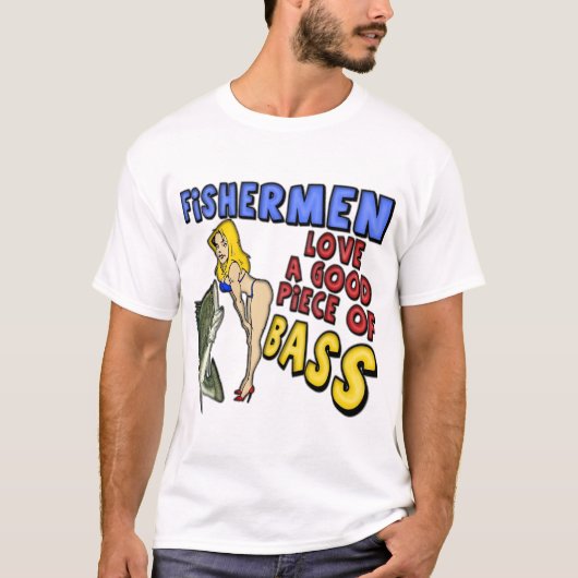 低音の魚釣りのTシャツおよびギフトの部分 Tシャツ (正面)