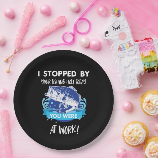 低音の魚釣りパーティーの誕生日の退職の魚揚げ物 ペーパープレート (パーティー)
