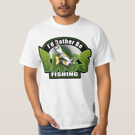 低音の魚釣り Tシャツ (正面)
