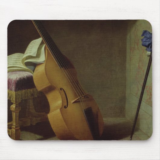 低音のViol、スコアシートおよび剣1693年 マウスパッド (正面)