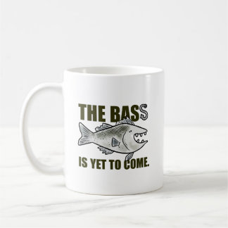 低音はまだ来魚釣り無し コーヒーマグカップ
