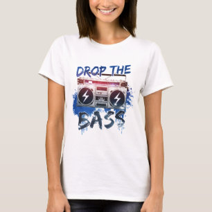 低音を落として下さい Tシャツ