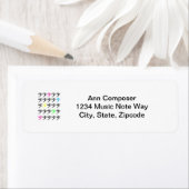 低音カラフルクレフ、 音符記号ラベル ラベル (インサイチュ)