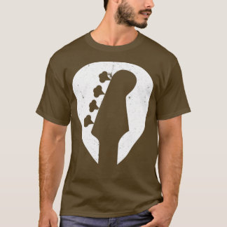 低音ギターピック4文字列ベース選択 Tシャツ