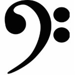 低音クレフ、 音符記号 フォトスカルプチャー<br><div class="desc">シンプルバスクレフ、 音符記号。</div>