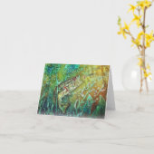 低音グリーティングカード カード (黄色い花)