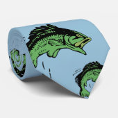 低音パターン青 ネクタイ (ロール)