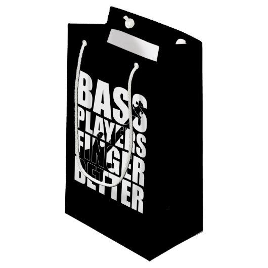 低音プレーヤーの指が良い スモールペーパーバッグ (正面アングル)